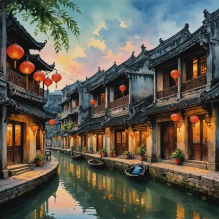 Farmecul Antic Vietnamez al Hoi An: Descoperă Străzile Iluminate de Felinare ale Orașului