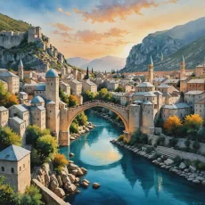Podul Otoman Emblematic din Mostar: Descoperă Reprezentativul Istoric al Bosniei